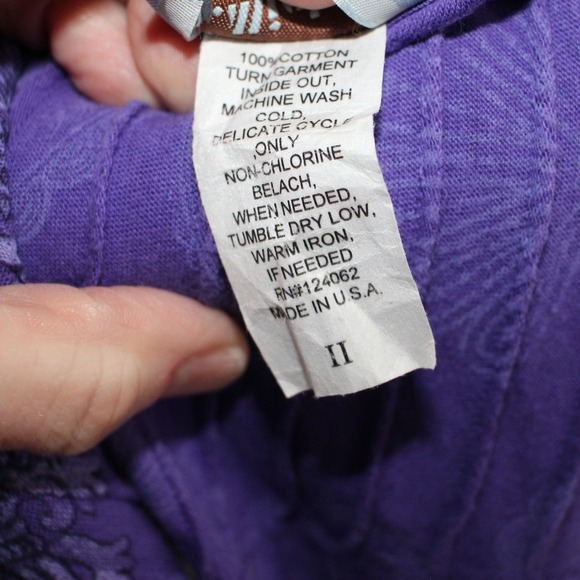 LSU Tigers P. Michael Purple Graphic Long Sleeve Top Women's 2X - Picture 5 of 6